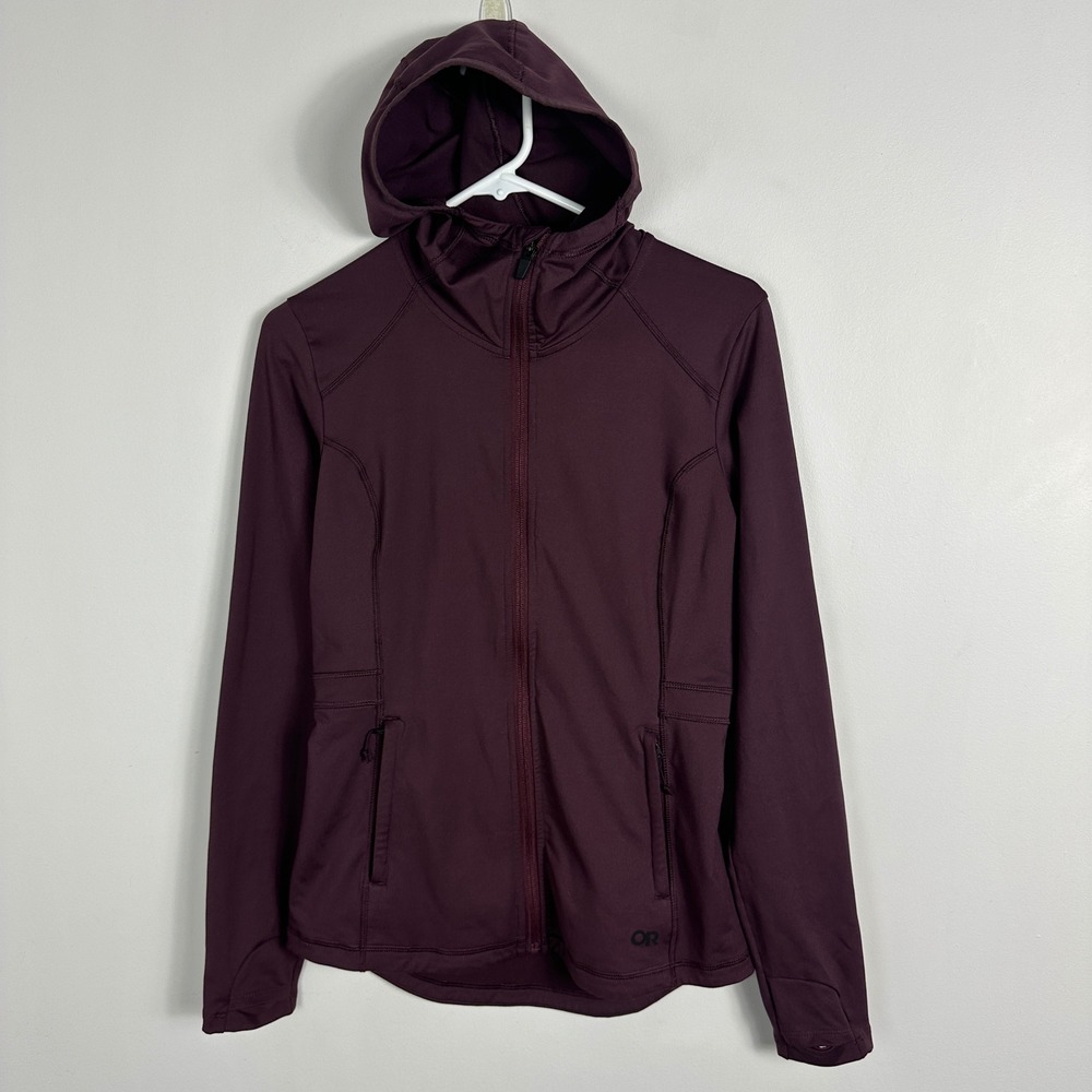 Outdoor Research Melody Full Zip Jacket Burgundy Maroon‎ Womens Size XS Full Zip